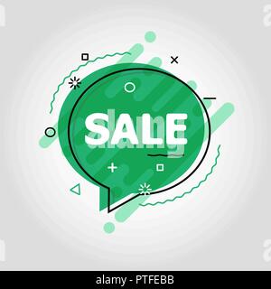 Flat speech bubble shaped banners, stock vector Stock Vector
