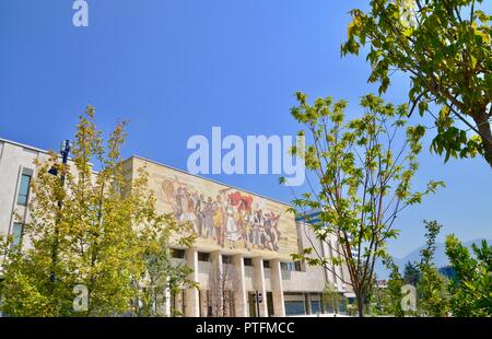 National History Museum (Tirana) albania exterior view in summer Stock Photo