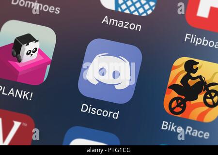 Discord App On An Iphone Stock Photo Alamy
