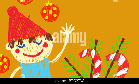 merry christmas animation drawn with felt tip pens by a child very colorful and happy animation background stock photo 221629670 alamy alamy