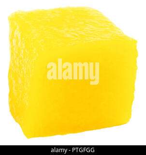 mango cube slice isolated on the white background. Stock Photo