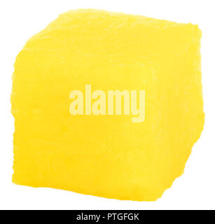mango cube slice isolated on the white background. Stock Photo