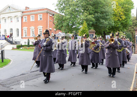 Friday 5th October - the 1st Battalion of the Duke of Lancaster’s Regiment exercised their right as freemen of the borough by parading through Warring Stock Photo