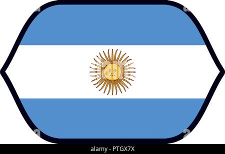 Argentina flag emblem Stock Vector Image & Art - Alamy