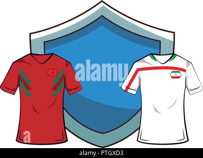 Premium Vector  Morocco jersey football kit world football