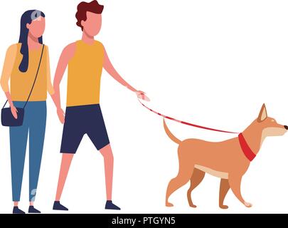 Couple sharing time cartoon Stock Vector