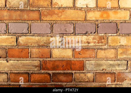 Red Brickwall in romantic light Stock Photo