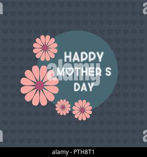 Happy Mothe's day design with creative typography vector Stock Vector