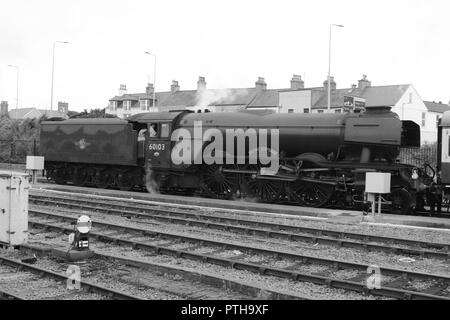 The Flying Scotsman, Holyhead, North Wales Stock Photo