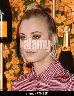 KALEY CUOOCO American film actress and producer  at the 9th Annual Veuve Clicquot Polo Classic Los Angeles at Will Rogers State Historic Park on October 6, 2018 in Pacific Palisades, California. Stock Photo