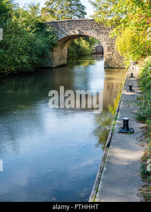Bridge on Approach to, Culham Lock, River Thames, Oxfordshire, England, UK, GB. Stock Photo