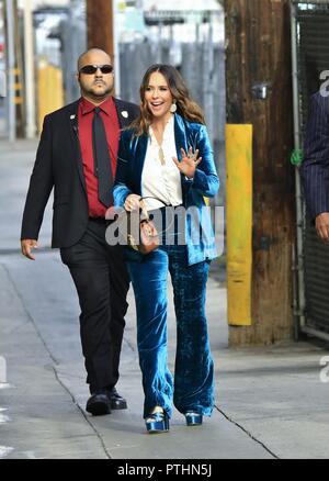 Celebrity guests arrive at ABC Studios to appear on 'Jimmy Kimmel Live!'  Featuring: Jennifer Love Hewitt Where: Hollywood, California, United States When: 08 Sep 2018 Credit: WENN.com Stock Photo