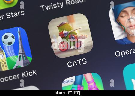Cut the Rope Experiments app website Stock Photo - Alamy