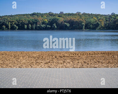 Lake of Valea Morilor Park in Chisinau, Moldova Stock Photo