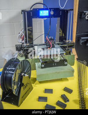 3D printer printing Stock Photo