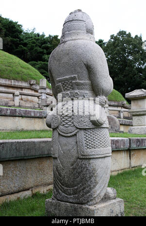 Tomb of King Kongmin in North Korea Stock Photo