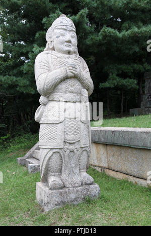 Tomb of King Kongmin in North Korea Stock Photo