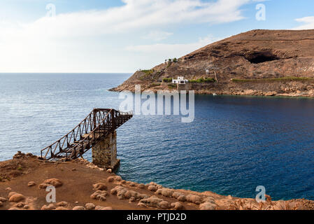 Old bridge in the area of Megalo Livadi. Serifos island, Greece Stock Photo
