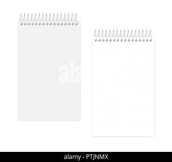 Notepad Perforated Line Two column dashed line spiral notebook with side perforation sheets ...
