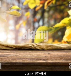 Empty table for display montages Stock Photo