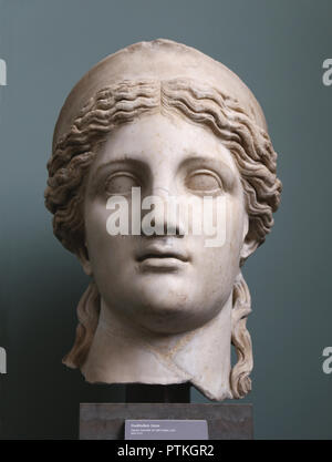 The goddes Juno. Ancient Roman goddes, protector of the state. Wife of Jupiter. 2nd. century AD. Marble. Stock Photo