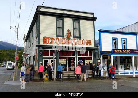 Red Onion Saloon in Skagway, Alaska Stock Photo