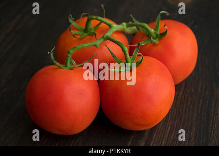 Tomatoes on the Vine Stock Photo