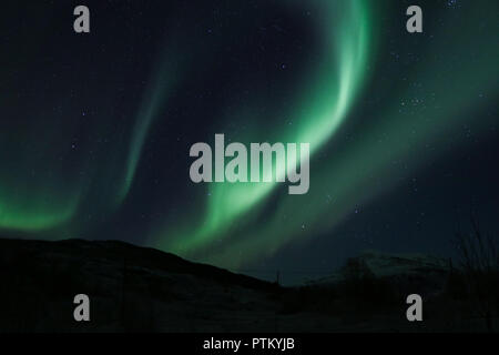 Northern lights in Norway Stock Photo