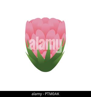Isolated Simple Flower Buds Vector Symbol Graphic Logo Design Template Stock Vector