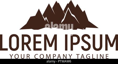 mountain logo design concept template Stock Vector