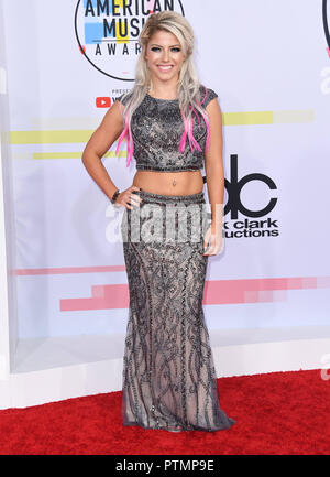 October 9, 2018 - Los Angeles, CA, U.S. - 09 October 2018 - Los Angeles, California - Alexa Bliss. 2018 American Music Awards - Arrivals held at the Microsoft Theater. Photo Credit: Birdie Thompson/AdMedia (Credit Image: © Birdie Thompson/AdMedia via ZUMA Wire) Stock Photo