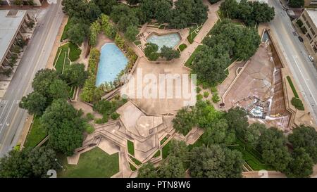 Fort Worth Water Gardens Stock Photo