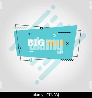 Blue flat speech bubble shaped banners, stock vector Stock Vector