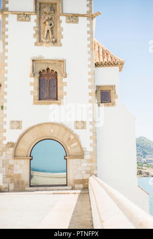 Cau Ferrat Museum, one of the main museums of the region of Garraf and former house and studio of artist Santiago Rusiñol. Sitges Stock Photo