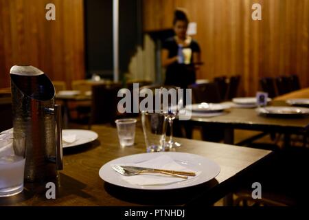 Aalishan Indian Restaurant, Restaurant scenes, Townsville, Queensland, Australia Stock Photo