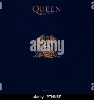 Queen - original vinyl album cover - Greatest Hits II - 1991 Stock Photo