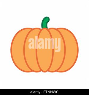 Colorful illustration of a pumpkin isolated on white background Stock Vector