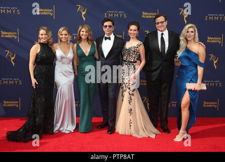 2018 Creative Arts Emmy Awards - Day 1  Featuring: Andrea Barber, Candace Cameron Bure, Lori Loughlin, John Stamos, Caitlin McHugh, Bob Saget, Kelly Rizzo Where: Los Angeles, California, United States When: 09 Sep 2018 Credit: FayesVision/WENN.com Stock Photo