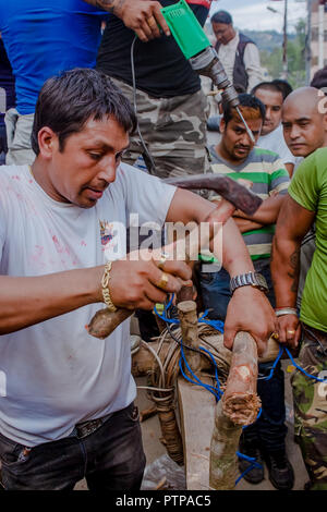 Chandeshwori Jatra, Banepa, Kavre Stock Photo