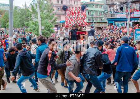 Chandeshwori Jatra, Banepa, Kavre Stock Photo