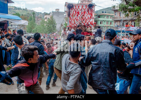 Chandeshwori Jatra, Banepa, Kavre Stock Photo