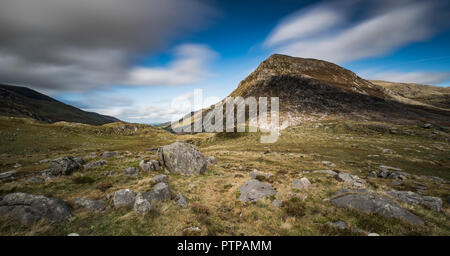 LLyn Idwal in the Ogwen Valley Snowdonia national park north Wales Stock Photo