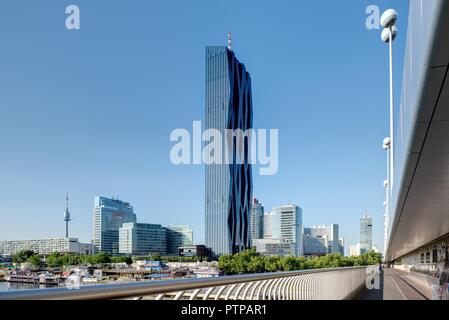 Wien, Donaucity, DC-Tower von Dominique Perrault Stock Photo