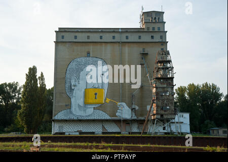 Wien, Alberner Hafen - Vienna, Harbour Stock Photo