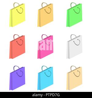 Colorful Shopping Paper Bags Stock Vector