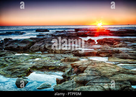 Sunrise at Point Cartwright Mooloolaba Stock Photo