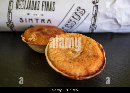Traditional portuguese cakes fron Sintra, Portugal. Stock Photo