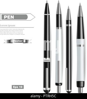 Realistic illustration of a gold pen Stock Vector Image & Art - Alamy