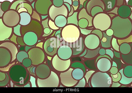 Circle or ellipse with lines background colorful shapes, good for graphic design. Vector artwork. Stock Vector