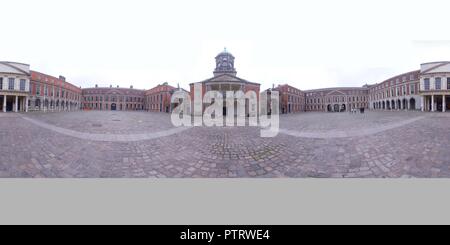 360 degree panoramic view of Dublin Castle courtyard